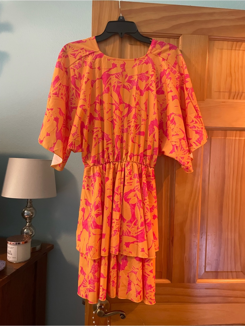 Boho Floral Ruffle Mini Dress - Picture 3 of 3